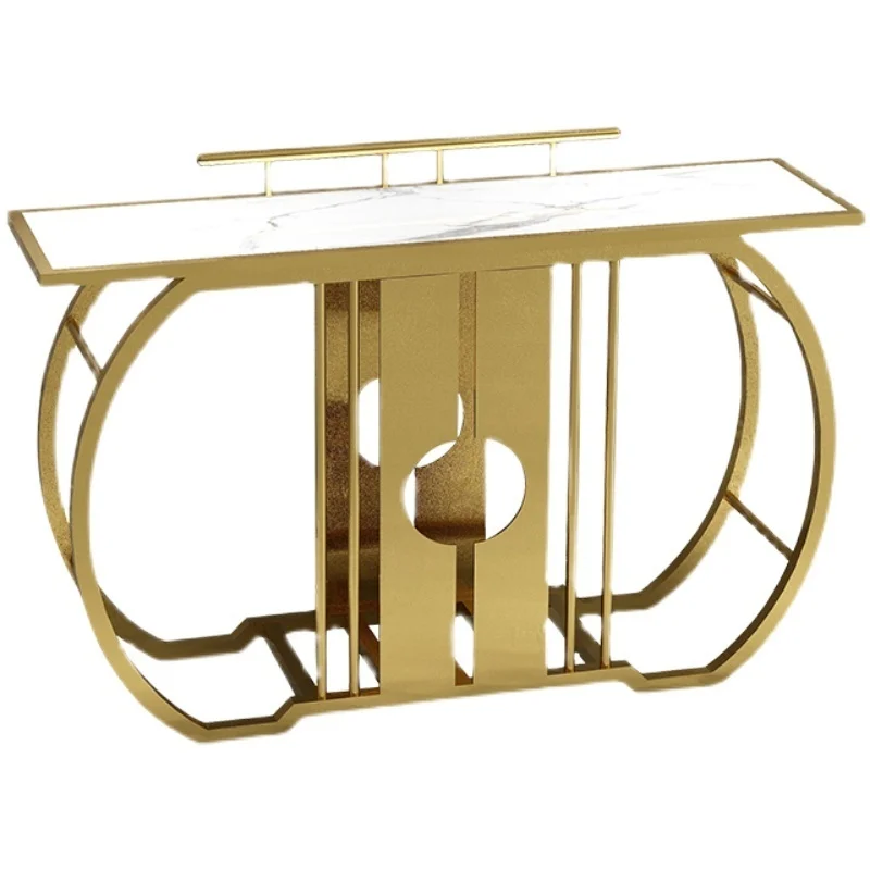 Entryway Corner Living Room Table Modern Nordic Metal Gold Table Design Office Tavolino Soggiorno Moderno Hallway Furniture