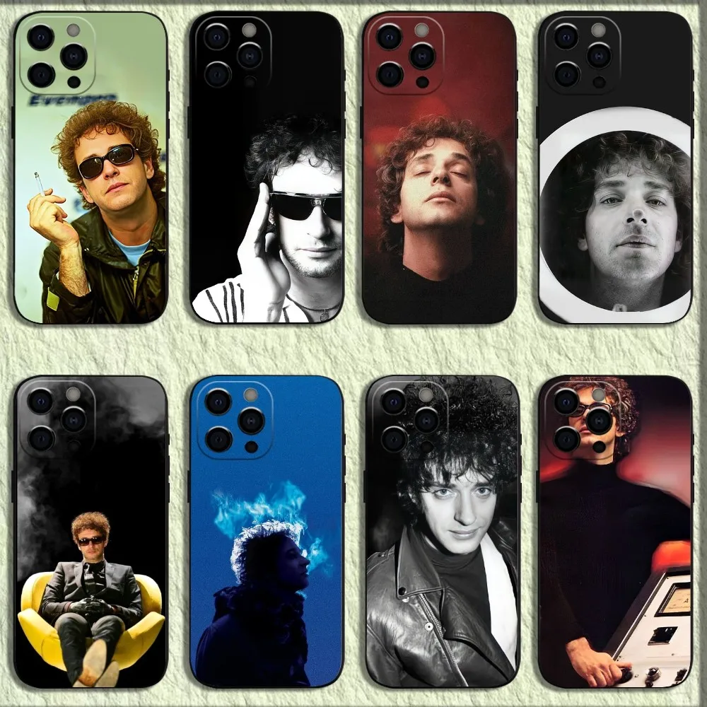 

Singer Songwriter G-Gustavo Cerati Phone Case For iPhone 16,15,14,13,12,11,Pro,X,XS,Max,XR,Plus,Mini Soft Black Cover