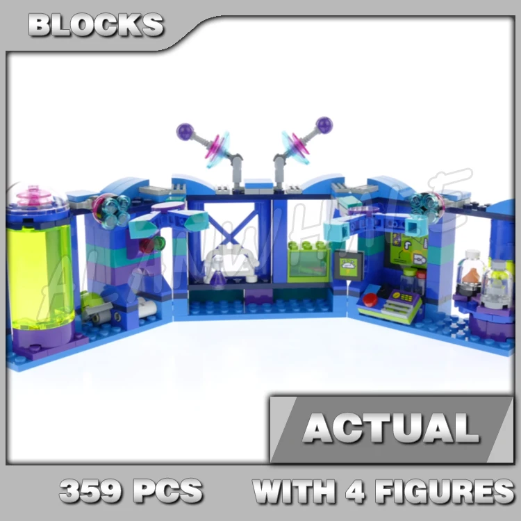 359pcs Unikingdom Dr. Laboratory Sparkle Matter Scanner Robotic Arms 11018 Building Block Set Compatible With Model