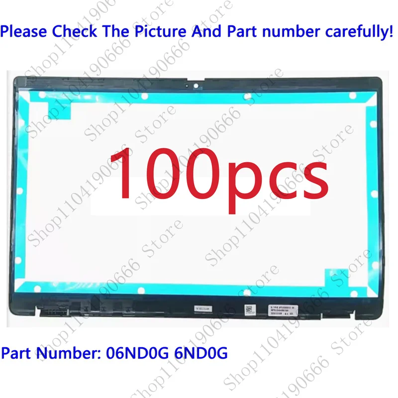 

++Notebook computer components 100pcs BLACK New For Dell Latitude 7410 E7410 LCD Front Bezel Frame Cover 06ND0G.++
