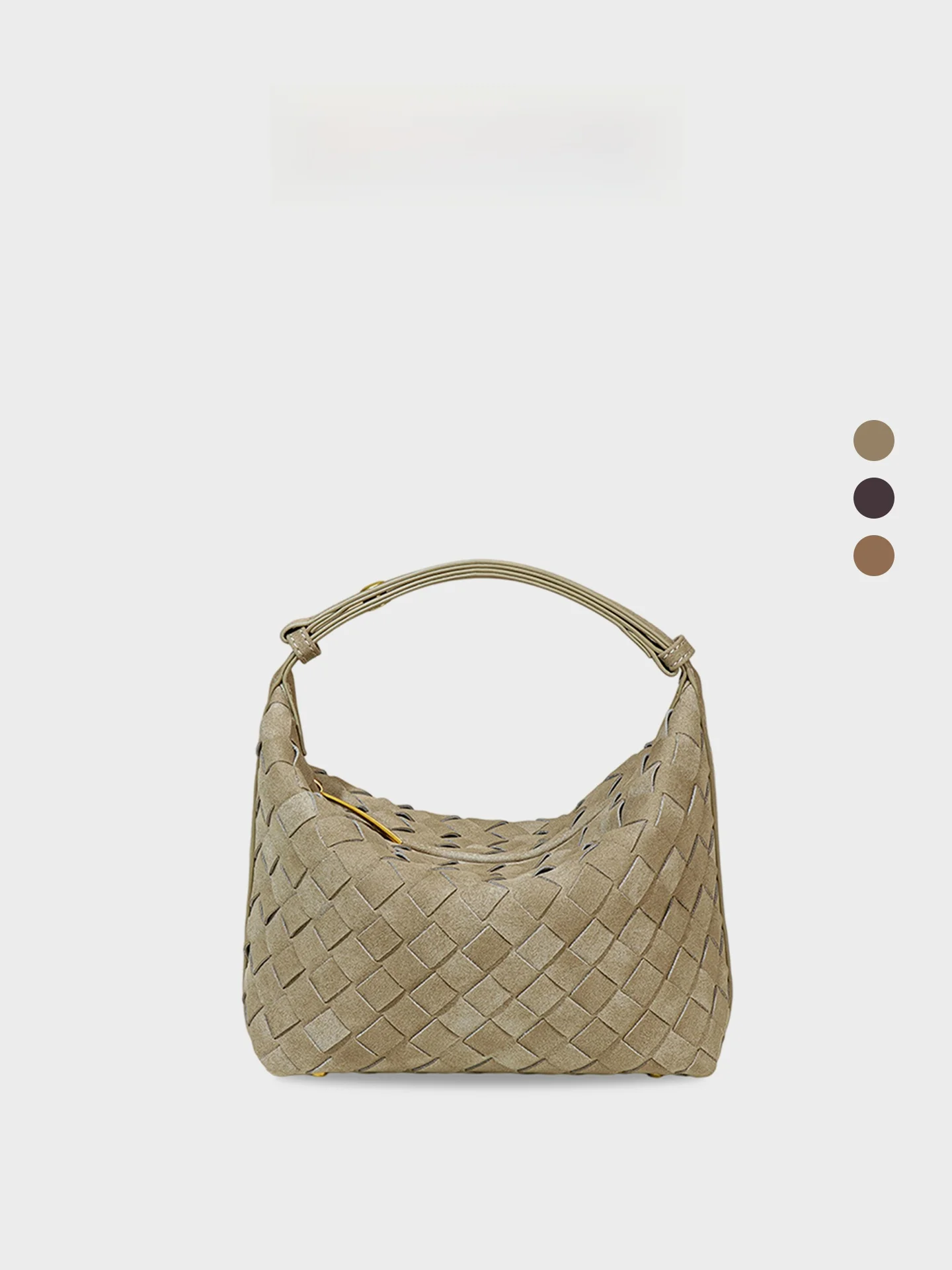 

Orange Girl Suede Woven Handbag Women's 2026 New Retro Lunchbox Bag Handbag Small Tote Bag Soft Handle Medium Square Shape