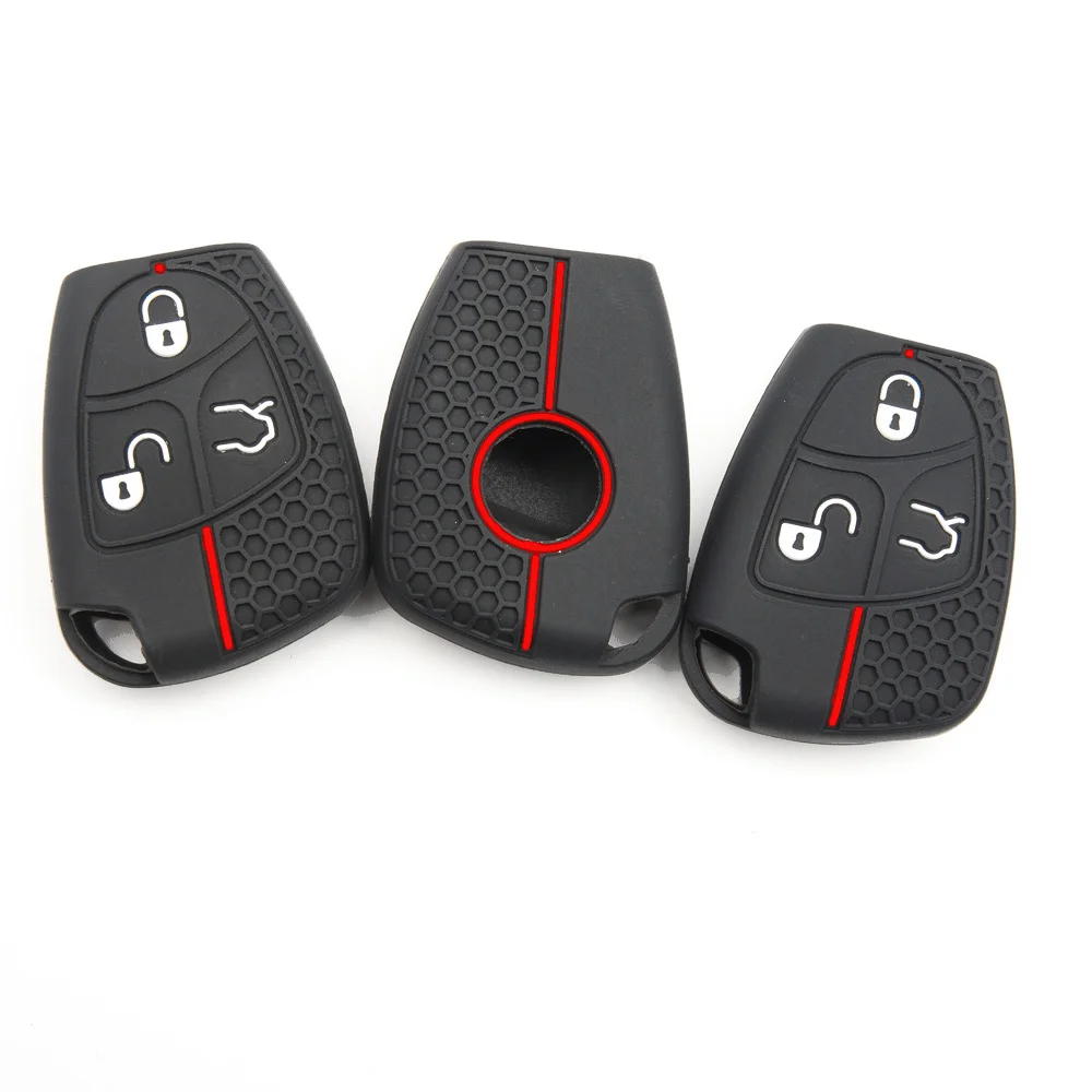 Silicone Key Cover For Mercedes-Benz CL55 CL600 CL65 C230 C240 C280 C320 Shock Absorbing Reliable Protection Exact Fit Flexible