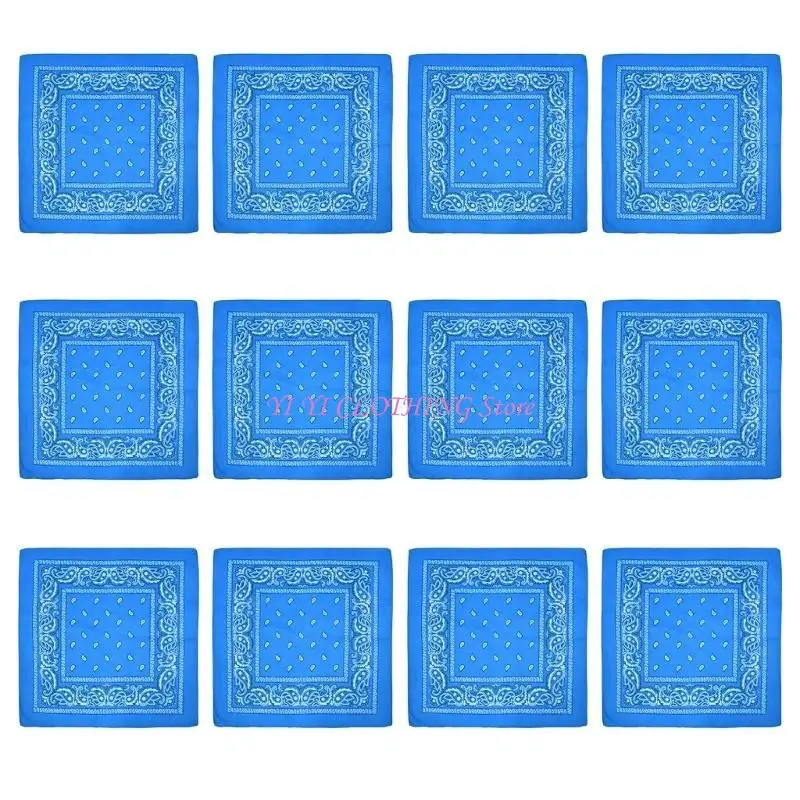 

N5KF Классическая бандана с принтом для женщин и мужчин, спортивный платок на открытом воздухе, повязка на голову для танцев