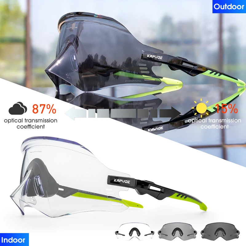Kapvoe Photochromic Sport Sunglasses 10