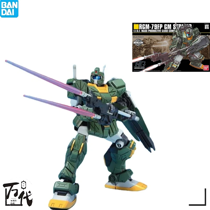 BANDAI ORIGINAL ANIME HGUC 1/144 RGM-79FP GM STRIKER GENUINE GUNPLA MODEL ACTION TOY FIGURE TOYS FOR CHILDREN