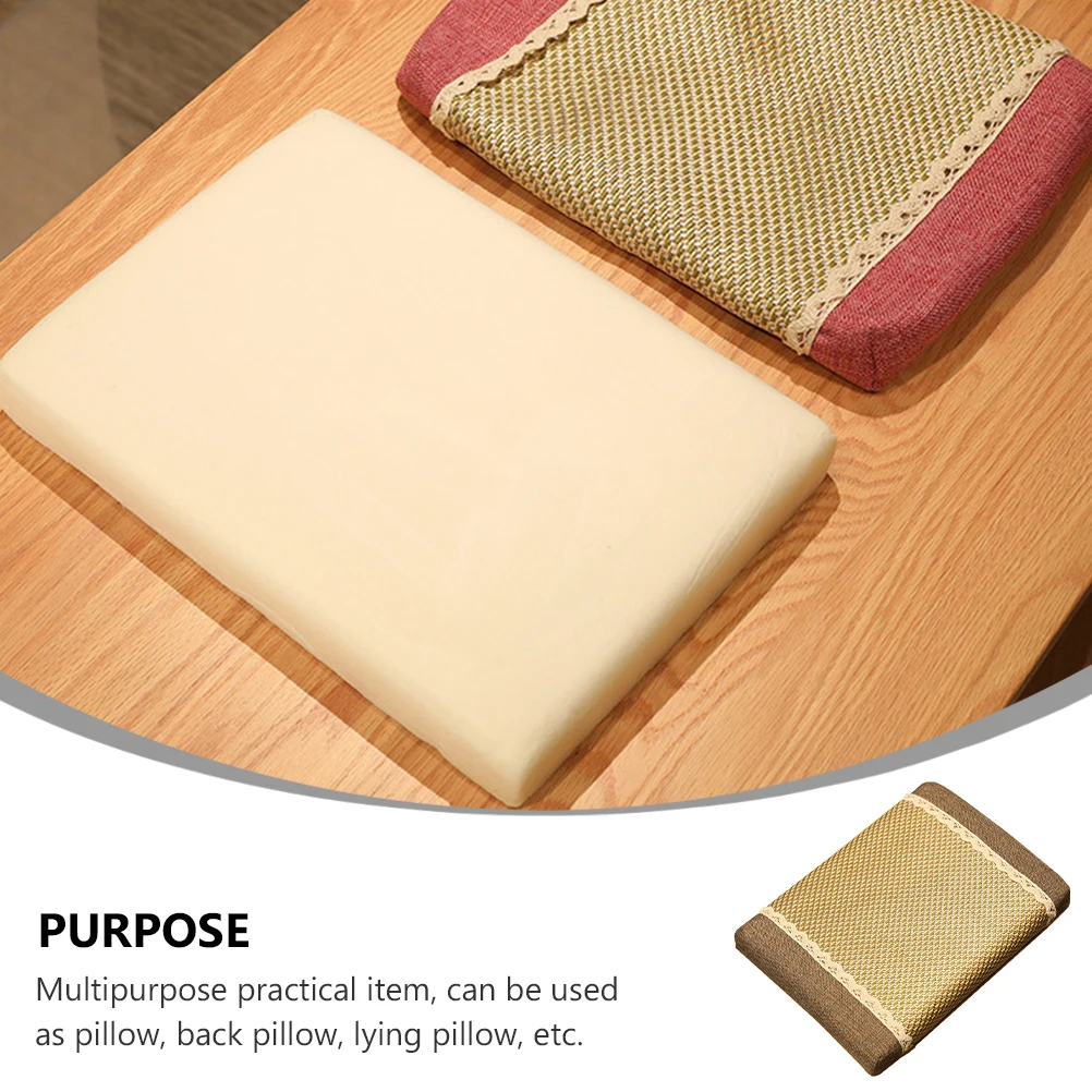 

Summer Cooling Seat Cushion Linen Cotton Breathable Office Mat Sweat Absorbing Heat Dissipation for Indoor