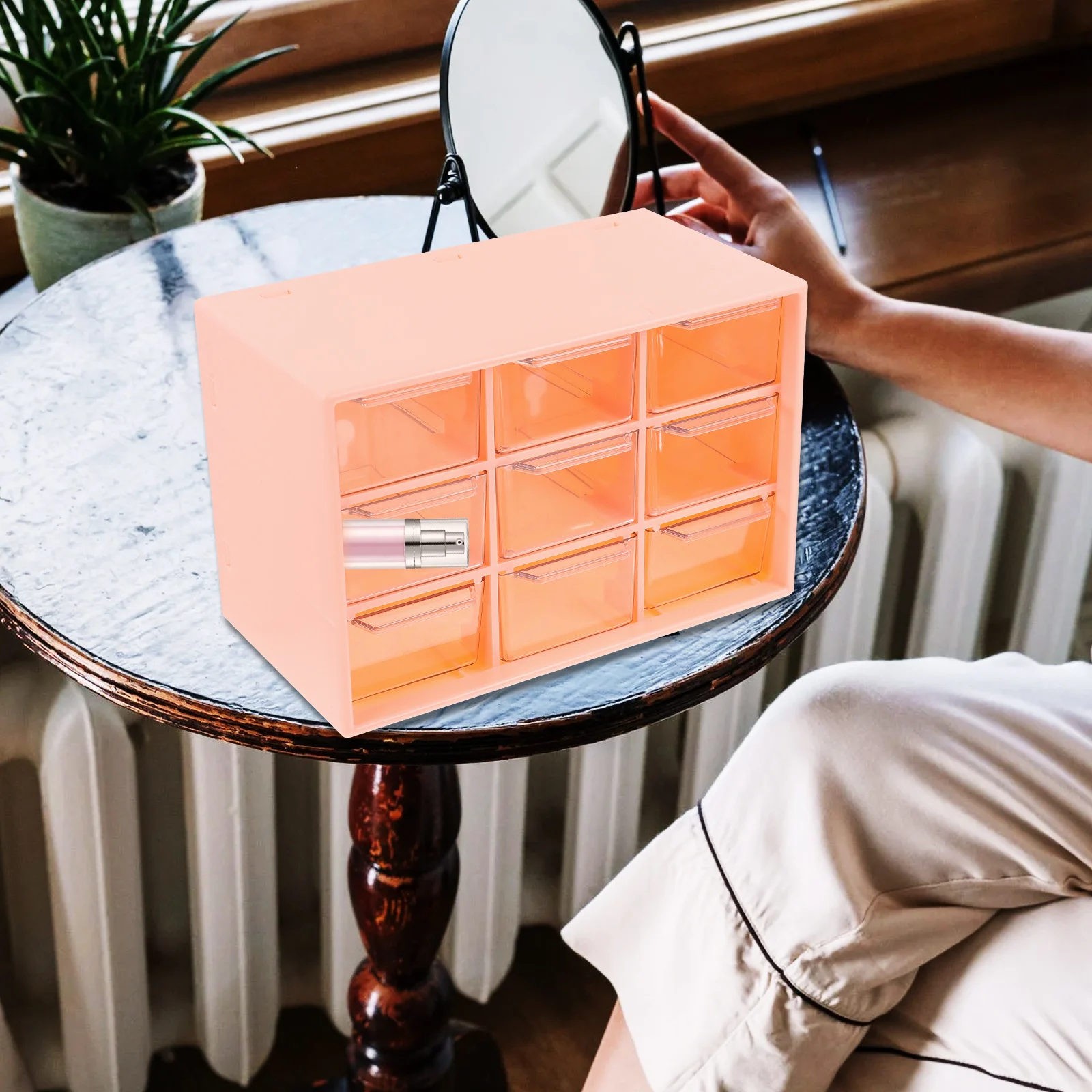 

Dustproof Storage Box Drawer Style Large Capacity Organizer Desktop Holder For Bathroom Living Room