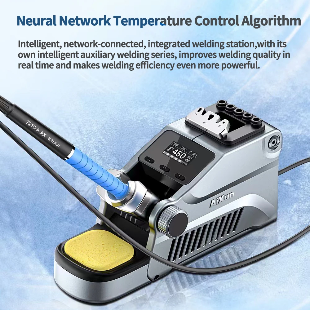 Stazione di saldatura intelligente portatile AiXun T380 con connessione Bluetooth per lo strumento della stazione di saldatura di riparazione della