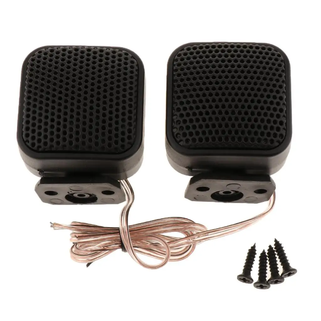 2pcs 500 Car Silk Square Shape Tweeters Speakers for Car Audio