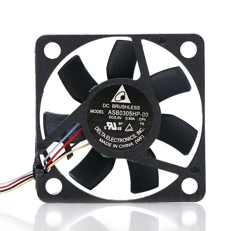 

2pcs ASB0305HP-00 3007 5V Fans 0.50A Cooling Fan,For Delta Electronics four-wire speed regulation miniature small cooler