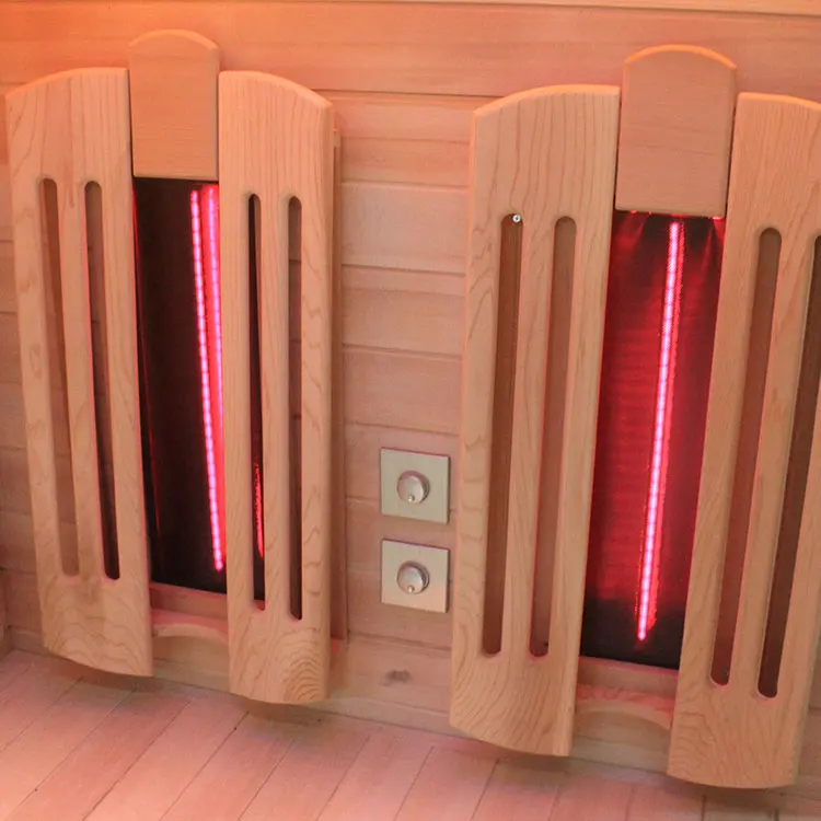 Finland Cedar Luxury  Smart Control Indoor Sauna With Color Light Wave Room Sauna