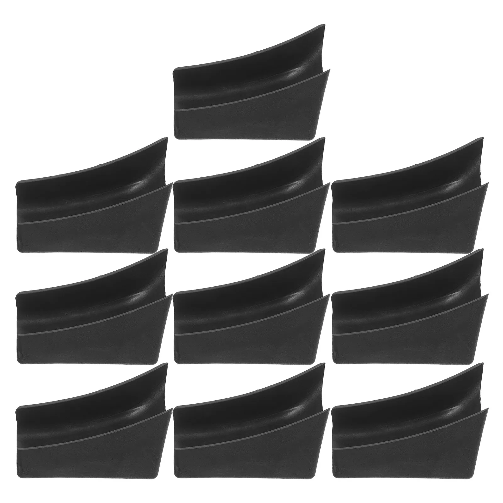 10Pcs Chair Foot Pads Floor Protectors U Shaped Anti Tilt Non Slip Rubber Furniture Leg Caps Chair Leg Covers for Hardwood