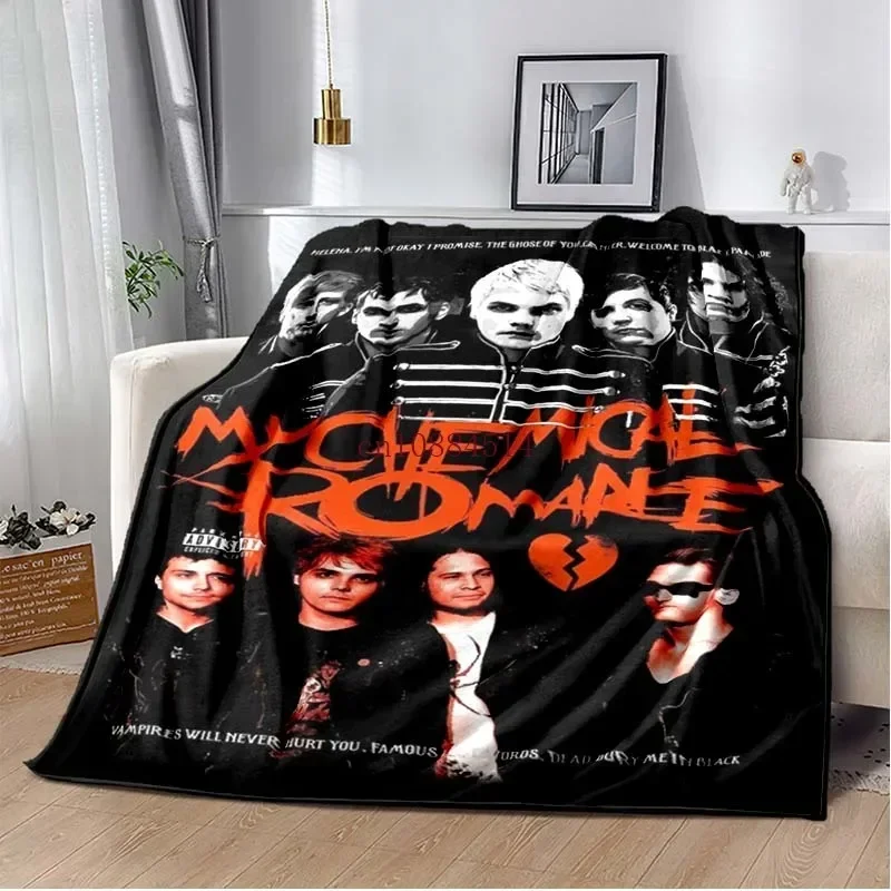 New My C-Chemical R-Romance Band Printed Blankets,Kid's Baby Throw Blanket,for Bedroom Living Room Sofa Bed Car, Brithday Gift