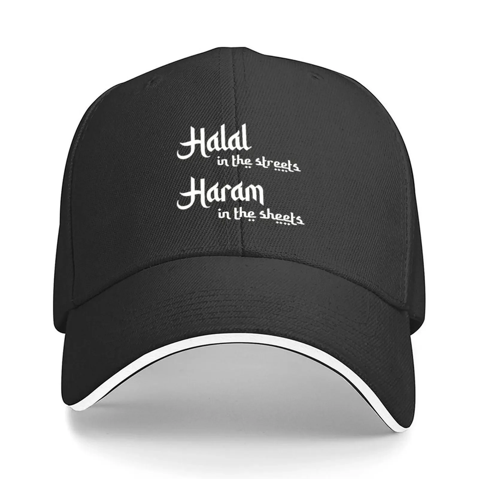Halal in the streets Haram in the sheets Baseball Cap Luxury Cap Vintage Sunscreen Hats Woman Men's