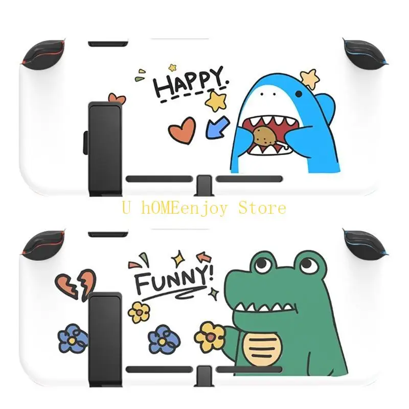 B0KF Cartoon for Crocodile Shark Prevent Scratches for Protection For NS Switch for C