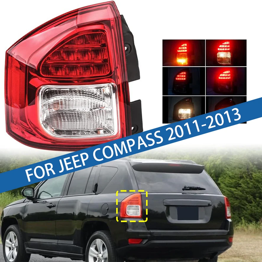 

For Jeep Compass 2011 2012 2013 Car LED Tail light Rear Bumper Light Stop Brake Lamp Turn Signal Warning