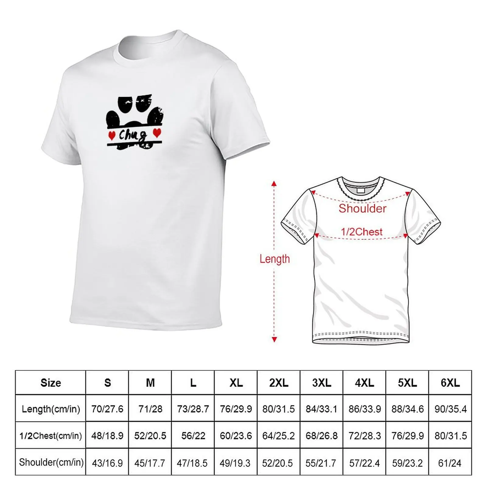 Chug dog paw print T-Shirt black cotton t-shirt plain for man package t shirt man plain T-Shirt