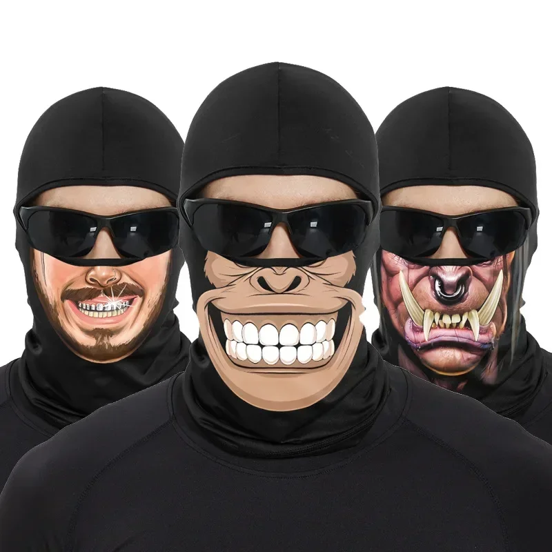 

Multifunctional Balaclava For Men Motorcycle Riding Neck Face Protection Outdoor Quick-dry Elastic Cycling Face Mask Hood Caps