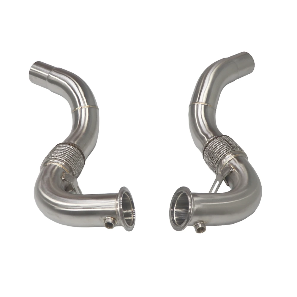 

Brand New SS304 Stainless Steel High-Performance Exhaust Downpipe For BMW 550I F10 4.4T 2011+ N63 Exhaust Straight Header Downpi