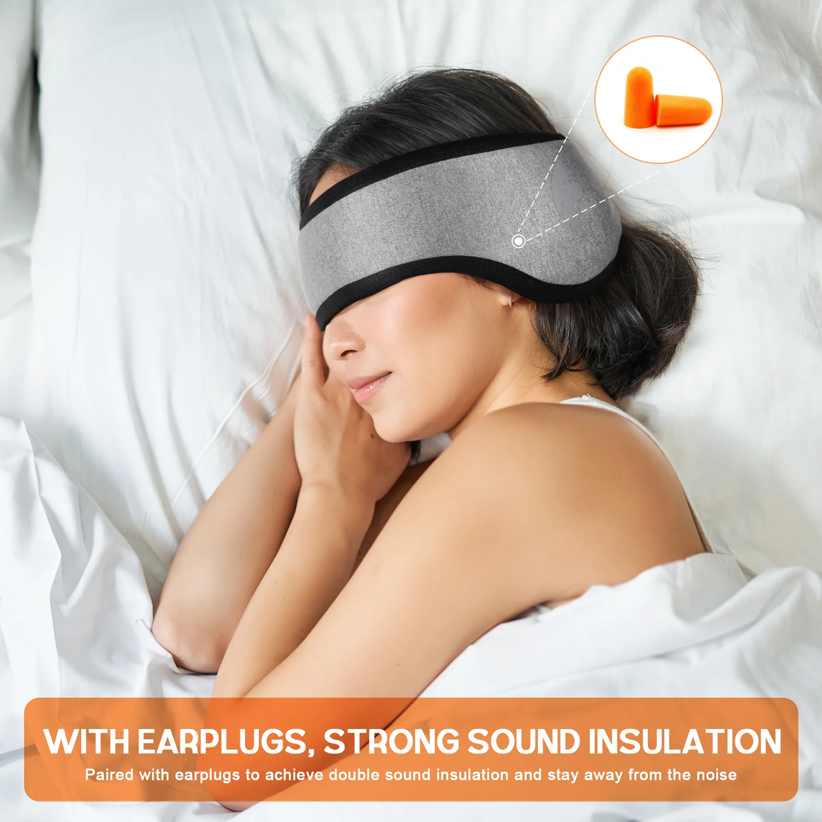 1 paio di cuffie antirumore per il sonno, morbide coperture per le orecchie, insonorizzate, per adulti, donne, uomini, casa, ufficio, dormitorio