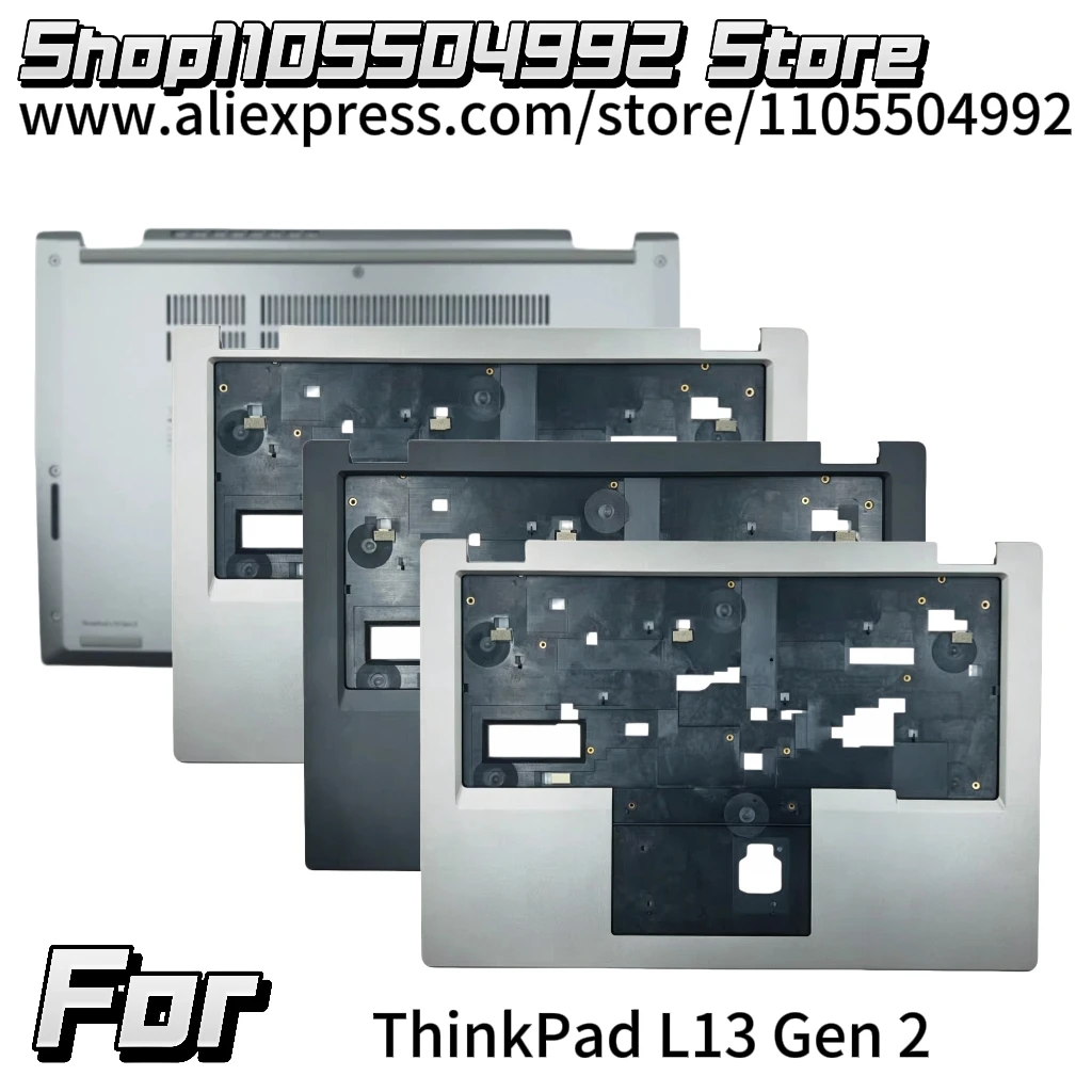 NEW For ThinkPad L13 Gen 2 LCD Back Cover Rear Lid TOP Case/Palmrest/Bottom Case Black Silver