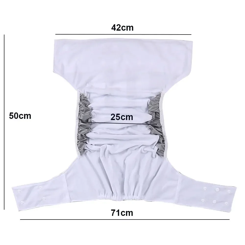 size adjustable reusable adult diaper for elderly washable incontinence underwear waterproof breathable pants for disabled