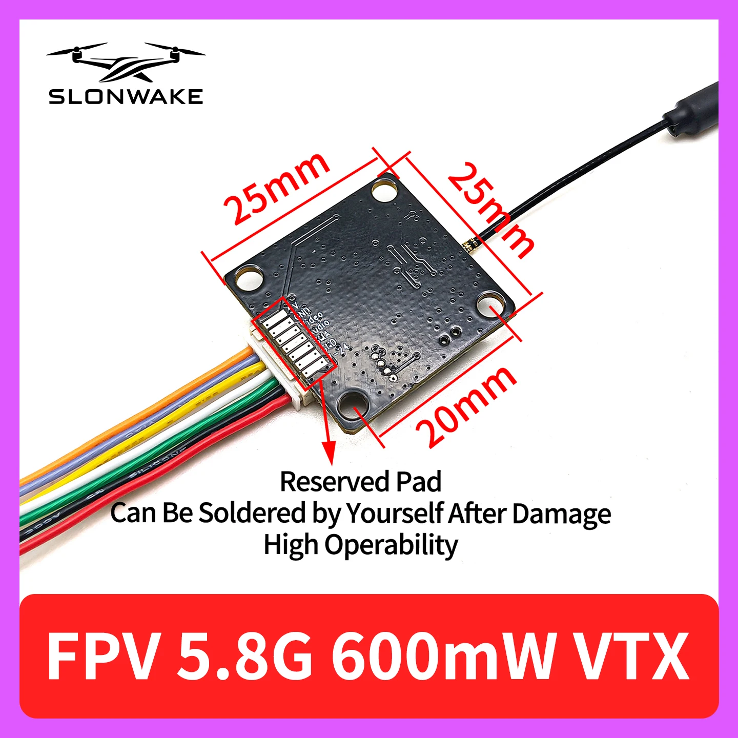SLONWAKE 5.8G 48CH FPV 600mw V - Rc Transmitter avis et prix