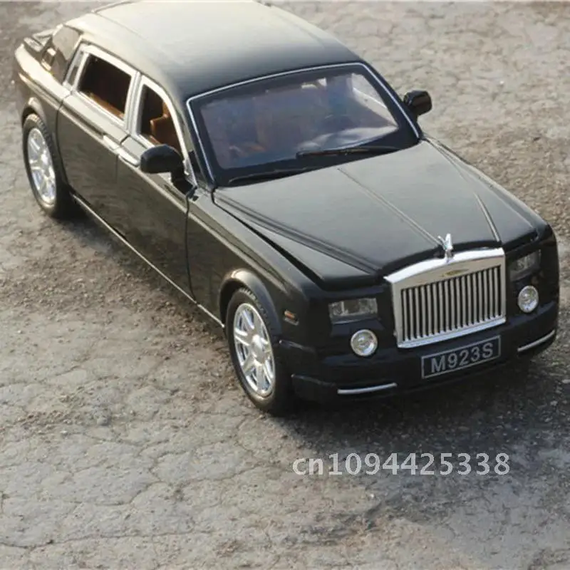 XLG 1:24 Rolls-Royce Phantom модель автомобиля из сплава, литая под давлением и металлическая модель игрушечного автомобиля, имитация звука, свет, коллекция, подарок для детей