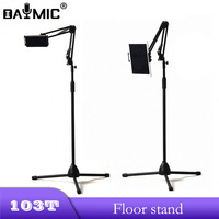 Factory Adjustable Arm Stand Foldable Lazy Mobile Phone Holder Tablet Floor Stand