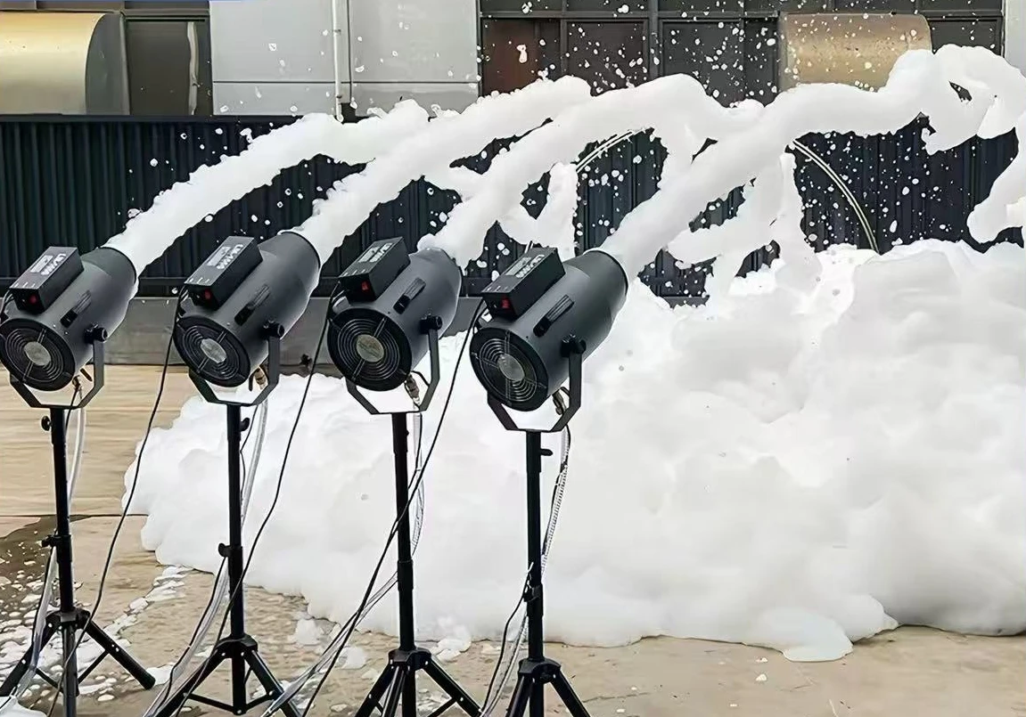 1000W Jet Foam Sprayer Machine Complete Cabinet with 10 Bags Foam Powder Outdoor Pool Kids Party DJ Stage Foam Making Equipment