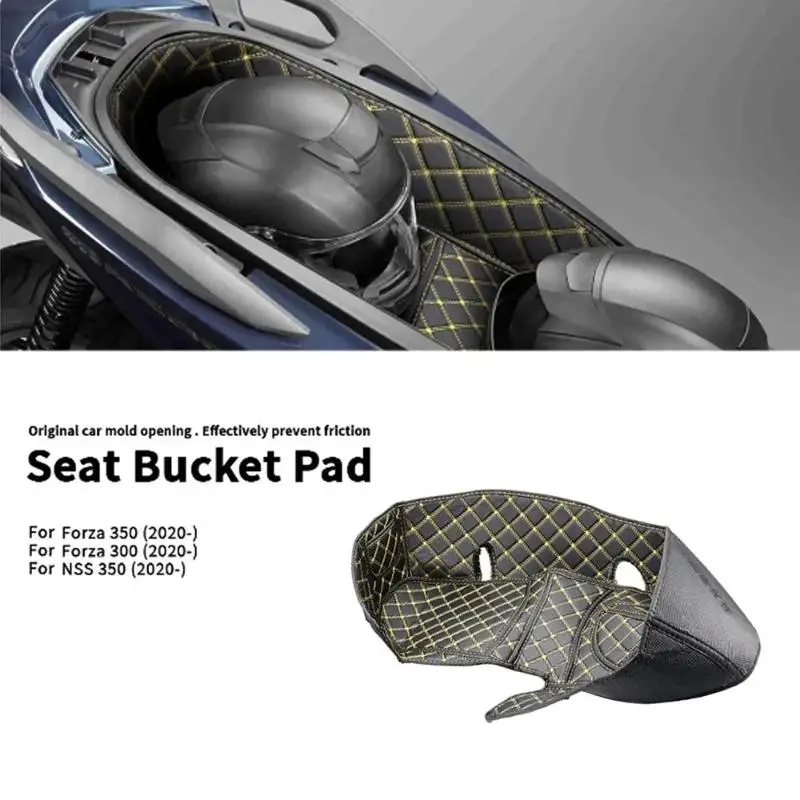Custom Fit Car Underseat Leather Cushion Mat Scratch Proof Easy Clean Seat Bucket Lining for Vehicle Interior Protection