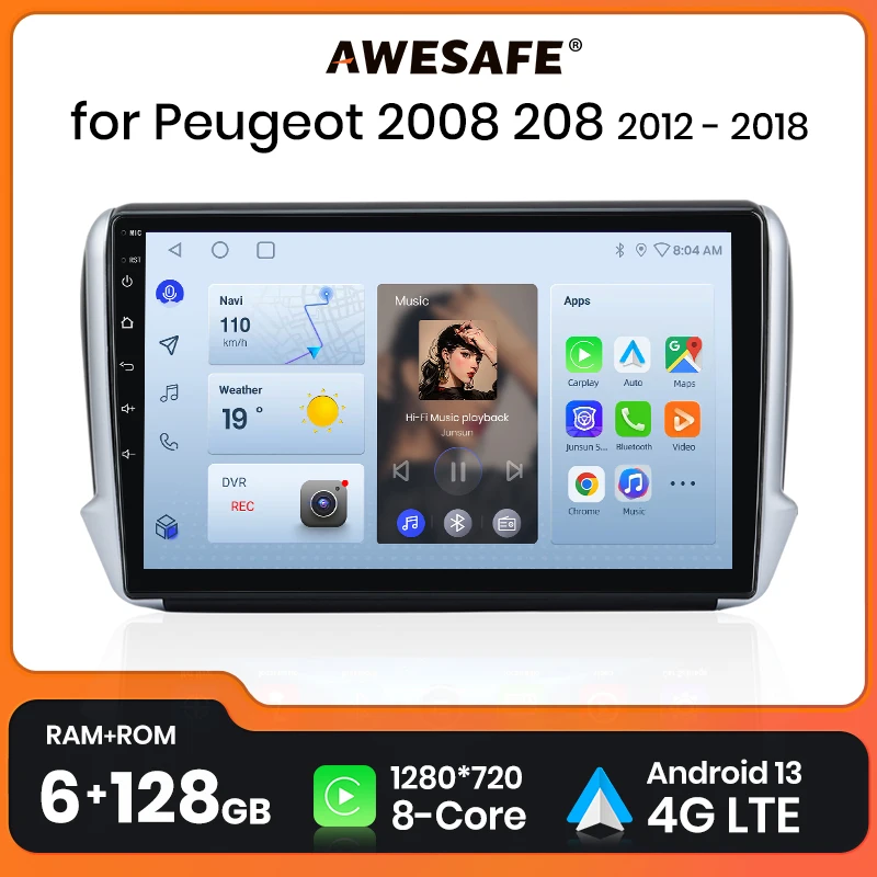 Peugeot 2008 Navigasyon Nasıl Kullanılır? AWESAFE PX9 Plus Car Radio İncelemesi