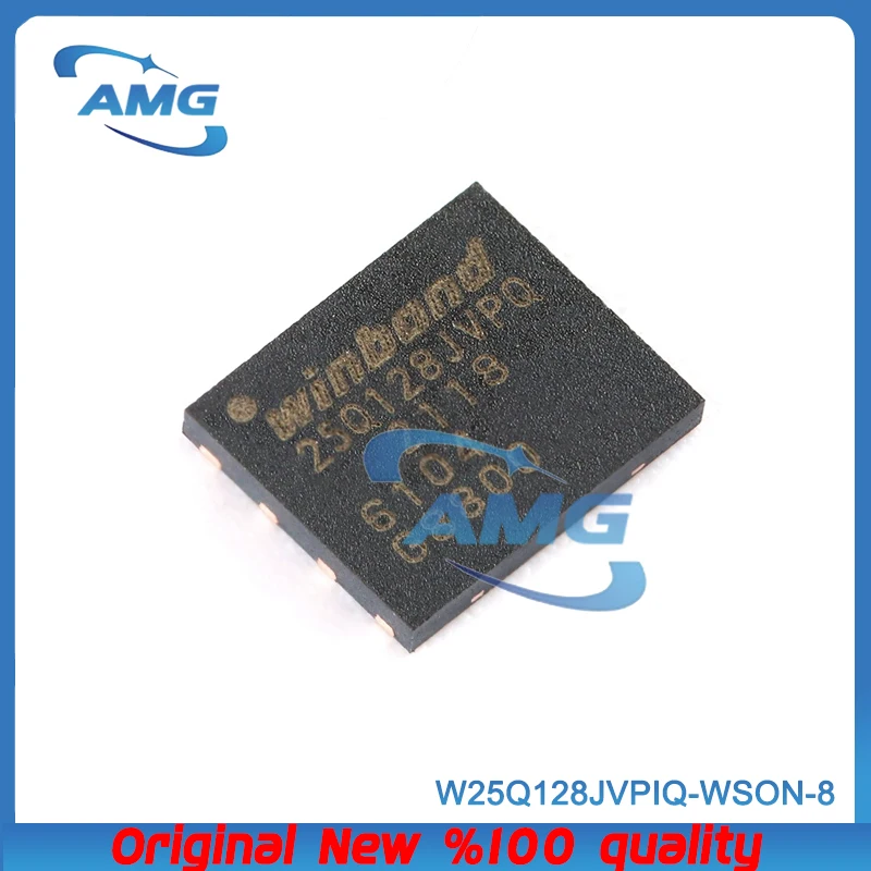 10PCS W25Q128JVPIQ W25Q128JV 25Q128JVPQ 3v 128M-bit serial flash with dual/quad spi Non-volatile memory chip ic