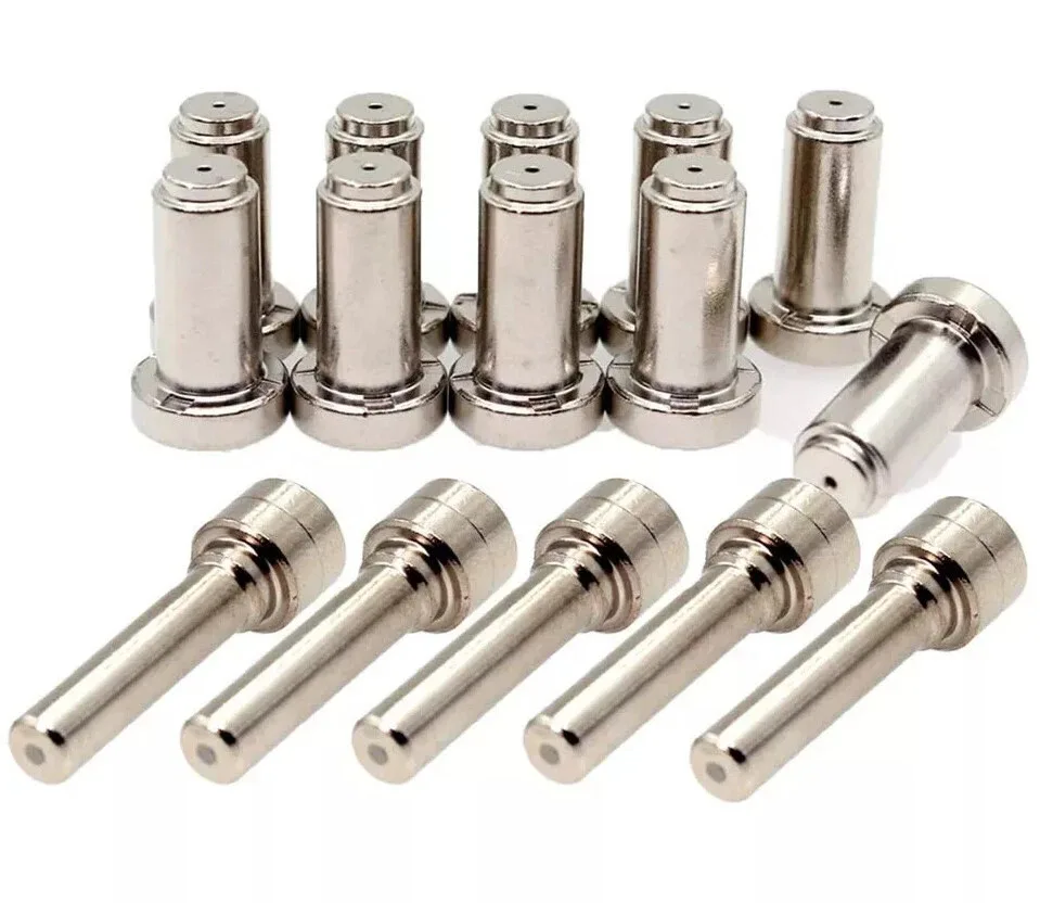 15pcs/set Plasma Extended Electrode 20862 Tip 20860 30A For PT-31XL Cutter Torch Air Plasma Cutting Equipment Parts