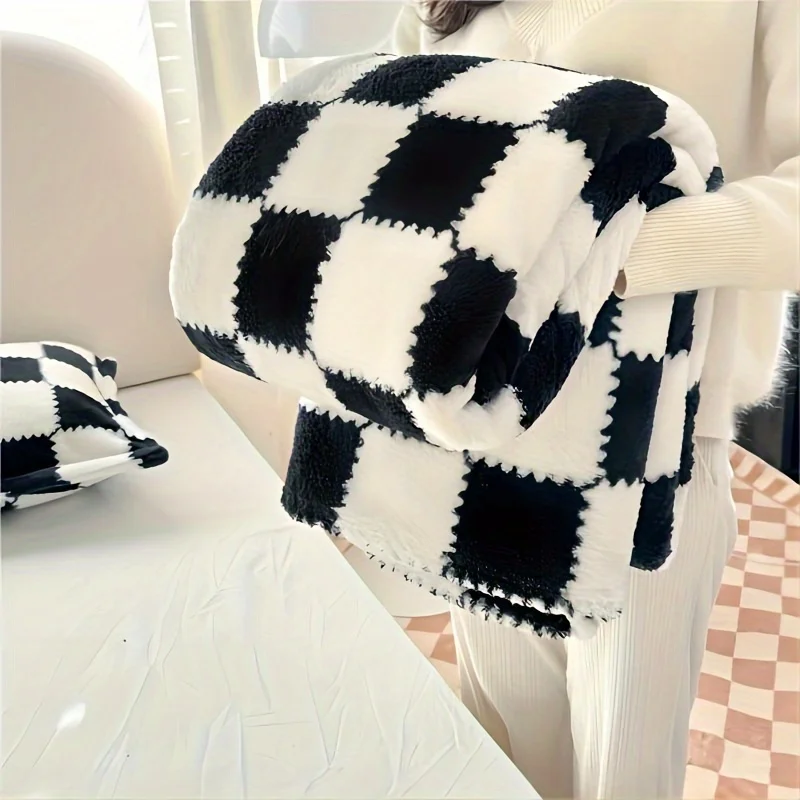 1pcs Shu Cotton Velvet Blanket Sheets Plush Double Sided Summer Air Conditioning Throw Blanket Office Blanket