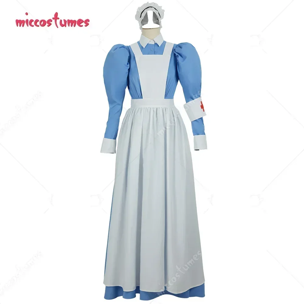 Cosplay.fm Women's Great War Nurse Costume Dress Historical Vitorian Nurse Top and Skirt Uniform Outfit