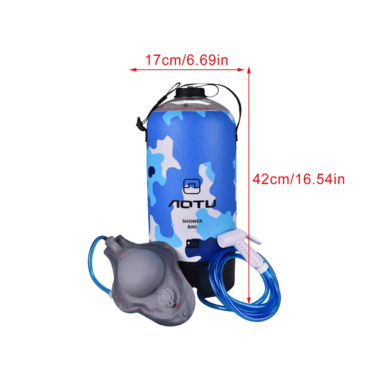 12L Outdoor Camping Shower Water Bag Solar Heating Portable Shower Camping Hiking Climbing Bath Equipment Ducha Portatil Camping