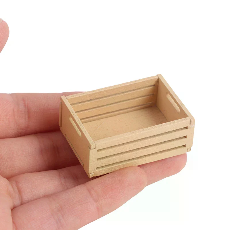 3pcs Dollhouse Miniature Mini wooden fruit frame For 1:12 Dollhouse