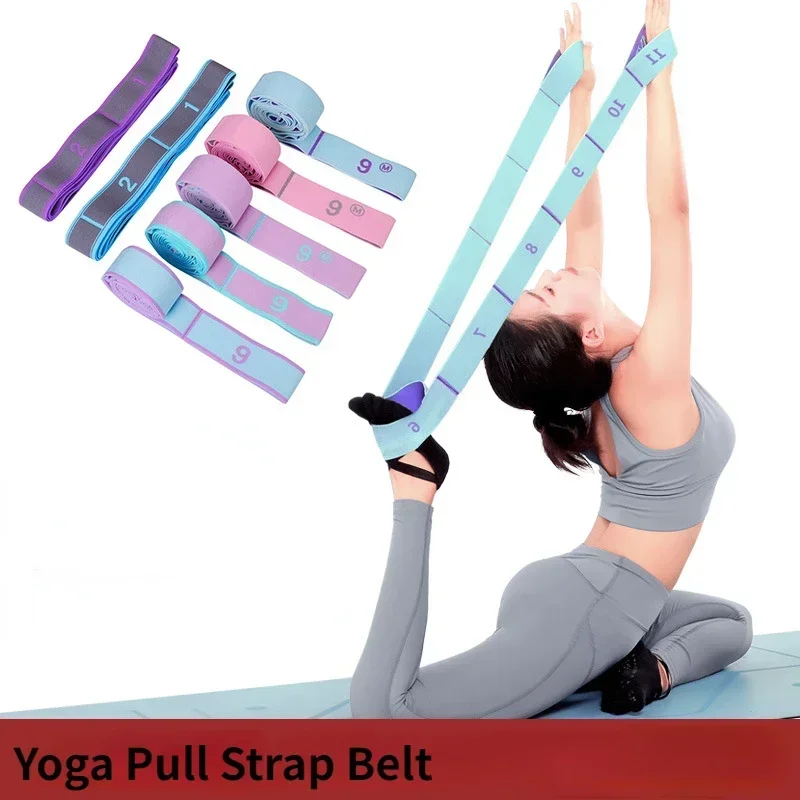 

Yoga Stretching Belts Dance Stretching Band Loop Yoga Pilates Gym Fitness Tension Belt Digital Stretch Elastic Resistance Band