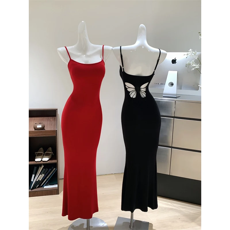 

Summer Pure Sleeveless Dress Women Sexy Sheath Hotsweet Korean Style Fashion All-Match Vestido Feminino New Arrival Popular Chic