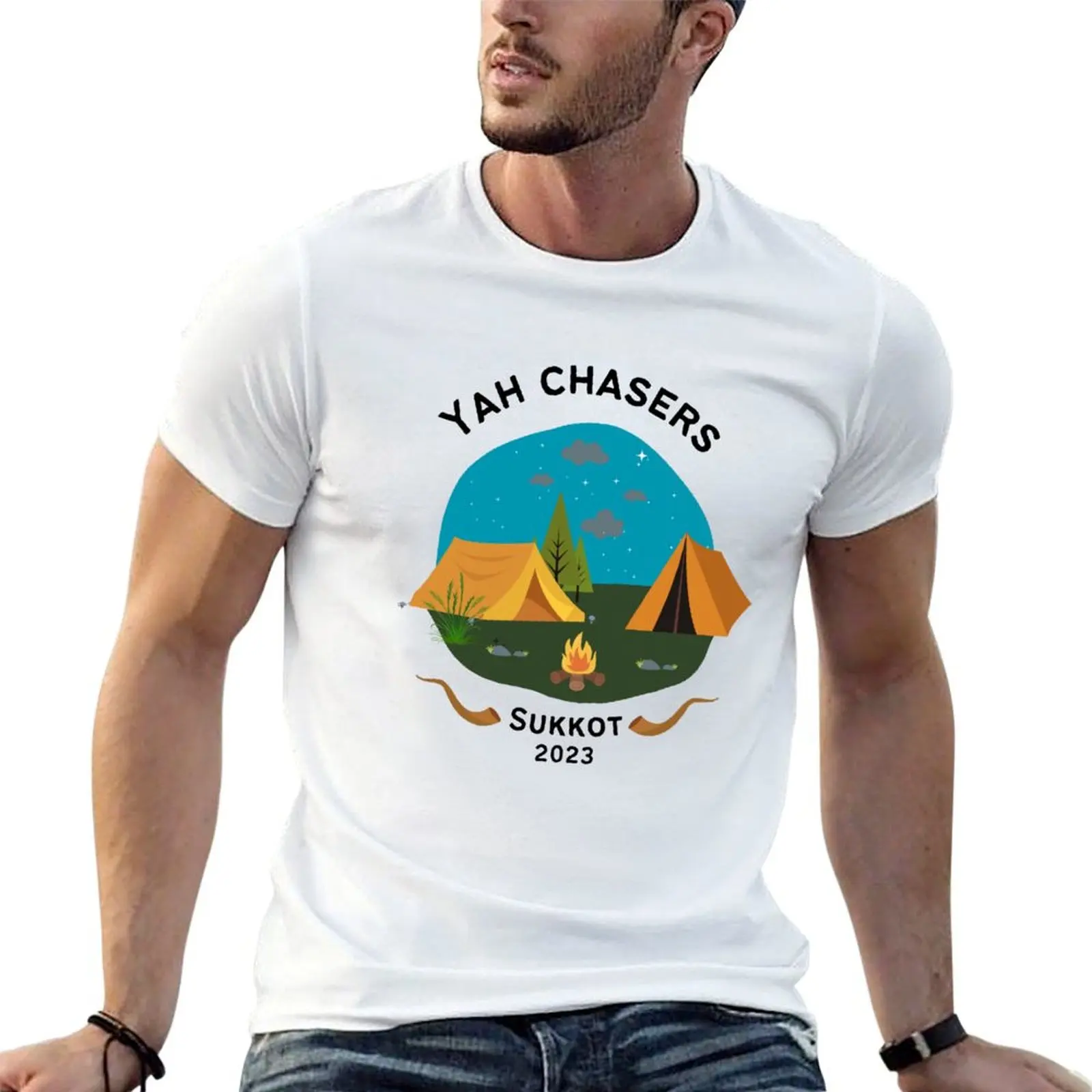 Sukkot Yah Chasers T-Shirt Plus Size Summer Casual T-Shirt