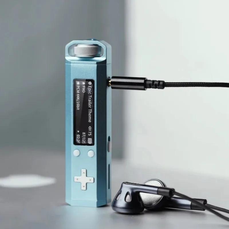 FiiO ECHO NANO 뮤직 플레이어 스노우스카이 휴대용 미니 무손실 Mg-Al 합금 HiFi MP3 플레이어 OLED 스크린 DAC DSD MP3 프리슬