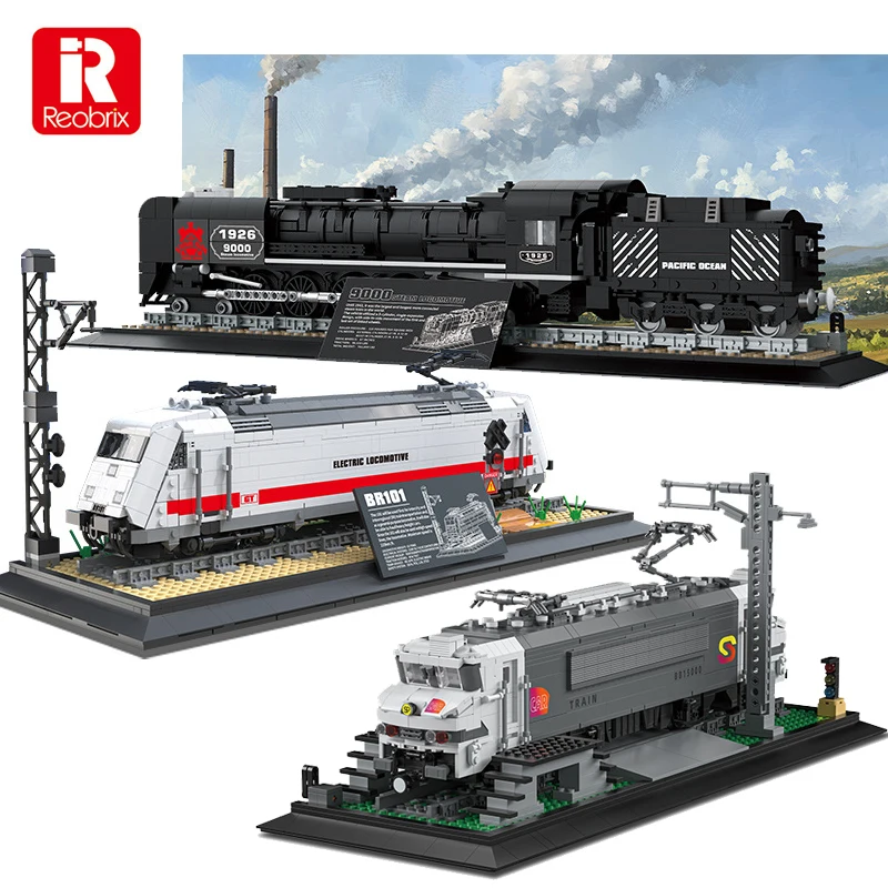 Technische Stadt Zug High-Tech Eisenbahnschienen Bausteine MOC U-Bahn Fahrzeug Montieren Ziegel Spielzeug Geschenke für Kinder Erwachsene