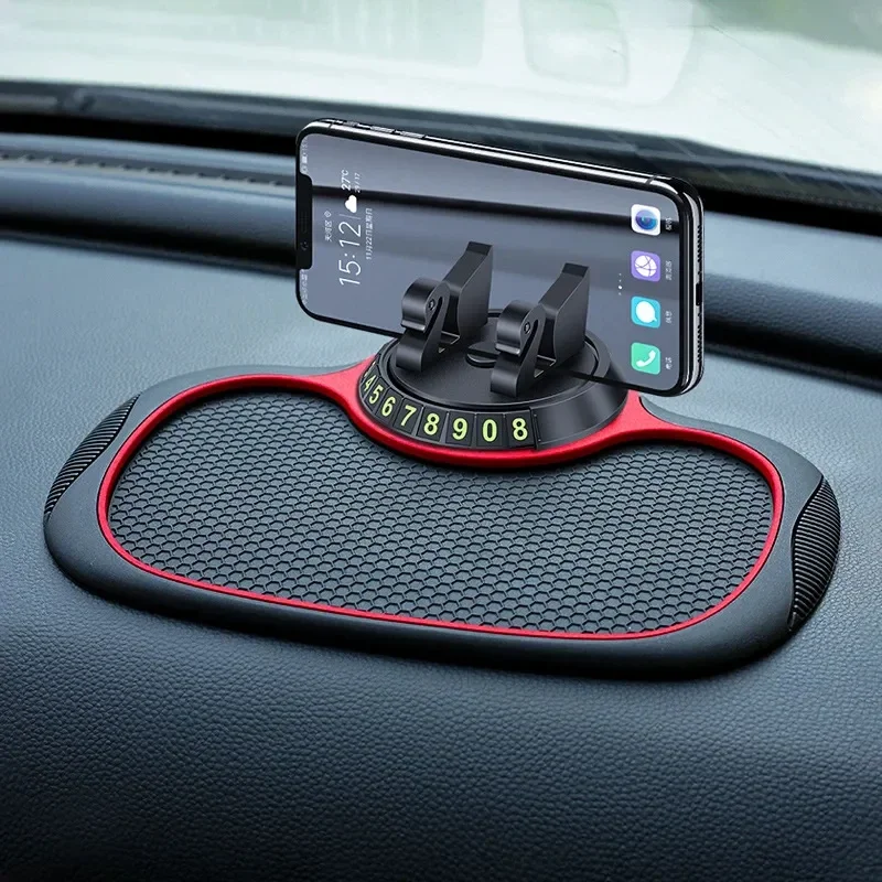 

Multifunctional Car Dashboard Cell Phone Holder Anti-Slip Mat - Silicone Dashboard Car Mat