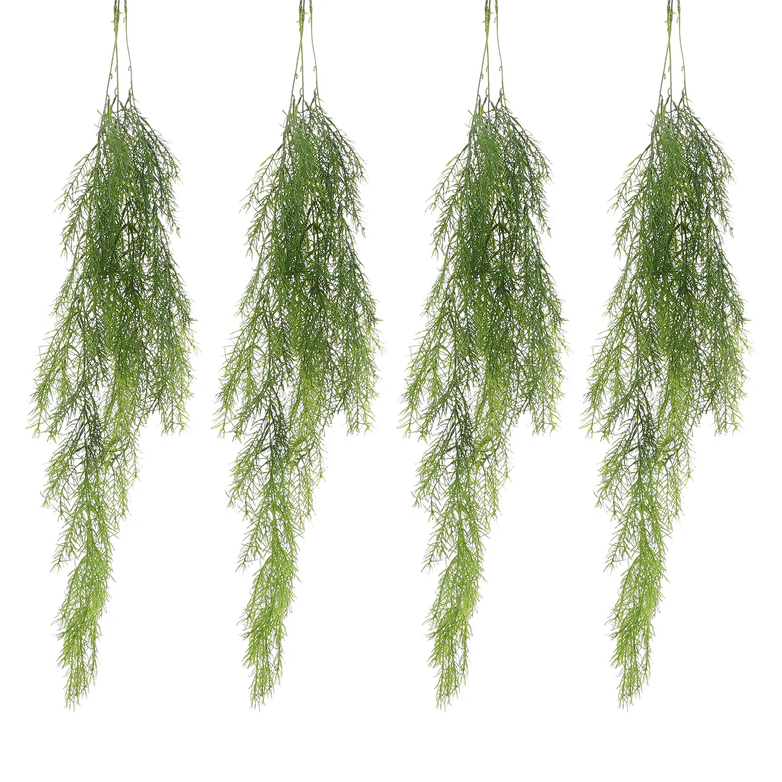 

4Pcs Lifelike PVC Rattan Vine Decor Lightweight Easy Clean Fake Rattan Hanging Plant Wall Decor Home Natural Environment