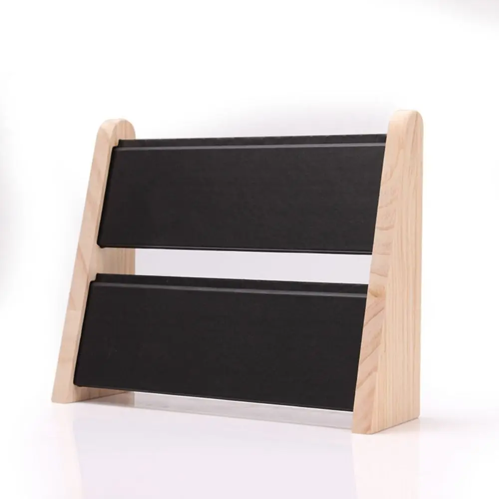 مجوهرات خشبية عرض موقف مكافحة يظهر الرف المنظم مجوهرات تخزين حامل قلادة سوار عرض الدعائم متجر المنزل #3