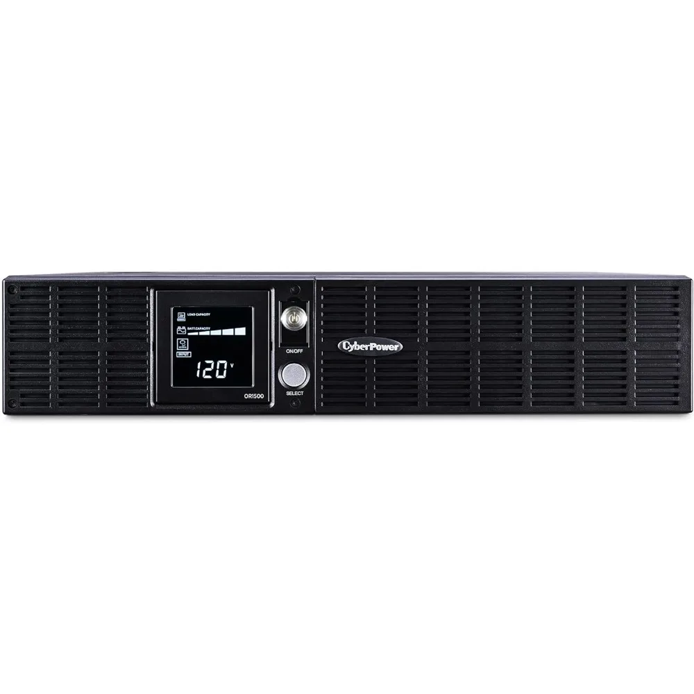 OR1500LCDRT2U Smart App LCD UPS System, 1500VA/900W, 8 Outlets, AVR, 2U Rack/Tower