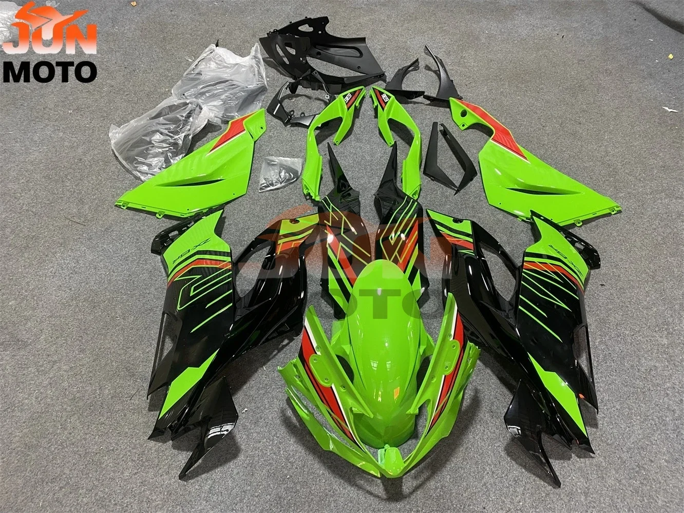 JUN Fit For Kawasaki ZX6R ZX-6R 636 2019 2020 2021 2022 Bodywork Shell Custom New ABS Motorcycle Fairings Kit