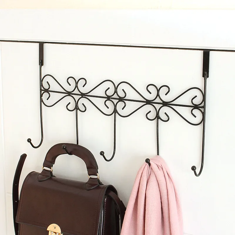 Door Hooks Hanger Wall Organizer Keys Hanger on Top Door Hooks for Bag Holder Clothes Coat Rack Towel Hooks Home Accessories