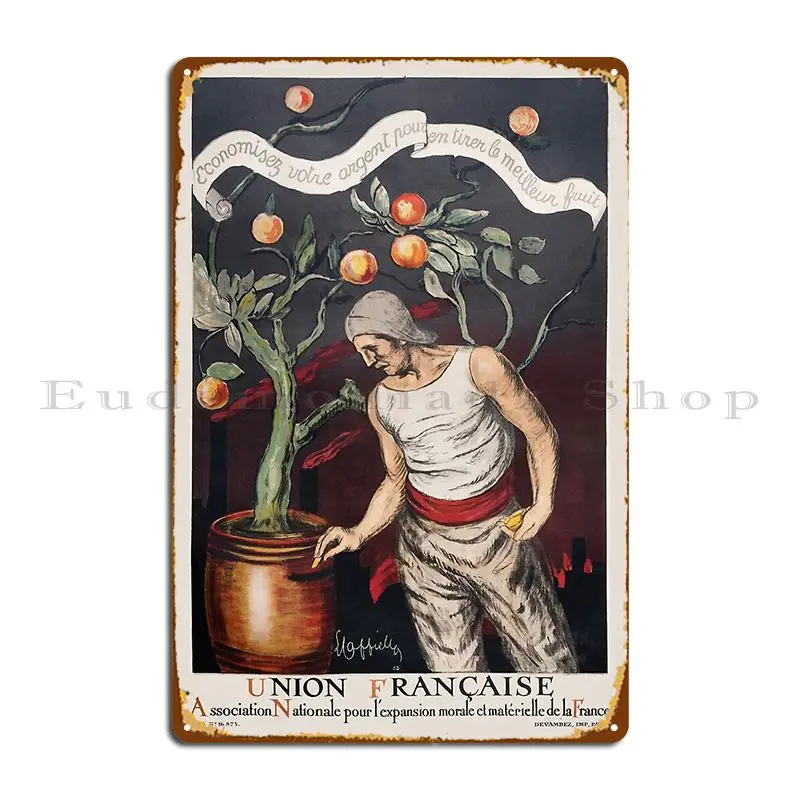 Art Nouveau Poster Save Your Money To Get The Best Results Ca 1920 Metal Sign Plaques Printing Wall Plaque Tin Sign Poster